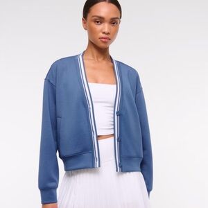 Abercrombie & Fitch Blue Button-Up Cardigan